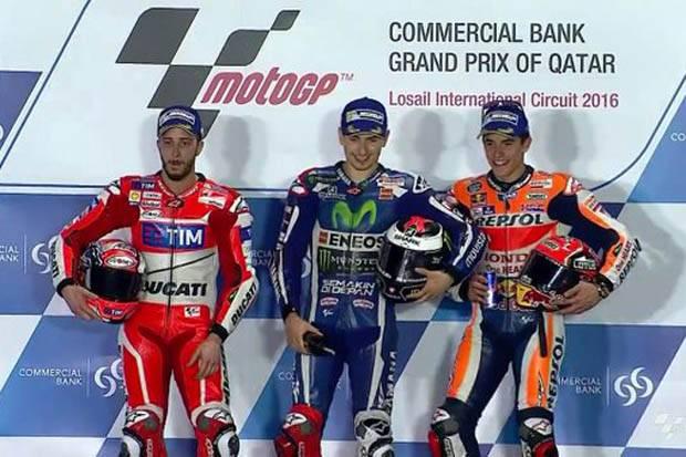 Rossi Gagal Naik Podium, Lorenzo Juara di Sirkuit Losail 