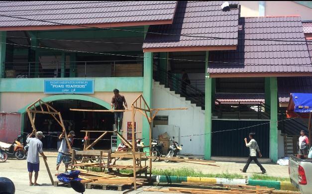 Kisruh Bazar Ramadhan di Depan Pasar Puan Maimun, Tiga Stand Dibongkar