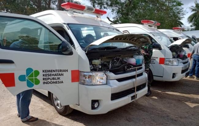 RS Khusus Infeksi Covid-19 Pulau Galang Terima 3 Unit Ambulance dari BNPB
