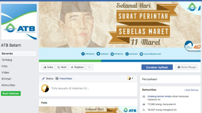 Respon Cepat Pelayanan ATB via Media Sosial 