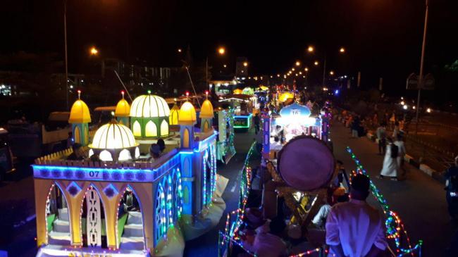 Pawai Takbir di Tanjungbalai Karimun Berlangsung Meriah