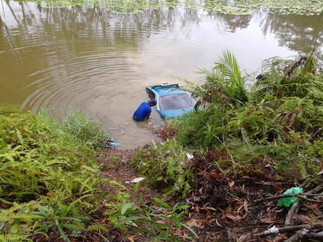 Cerita Lengkap dari Sopir Taksi Nahas yang Terjun ke Kolam Sei Ladi