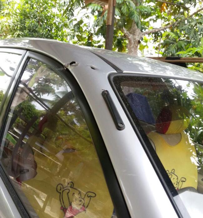 BREAKING NEWS! Mobil Ketua LAM Natuna Diberondong Tembakan Senpi