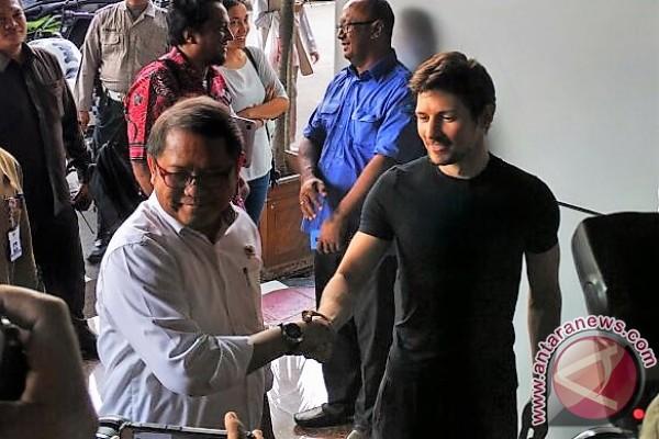 Disambangi CEO Telegram, Menkominfo Gelar Pertemuan Tertutup