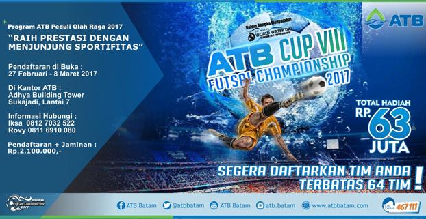 Tiga Hari Dibuka, Sudah 33 Tim Futsal Mendaftar ATB CUP VIII