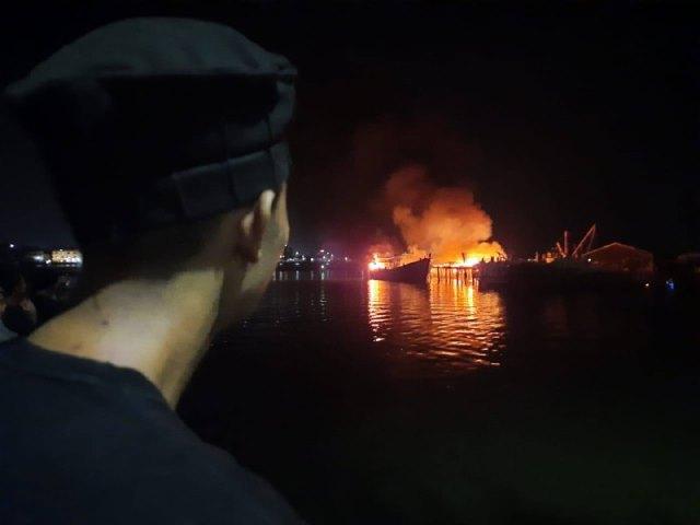 Bengkel Kapal di Tanjungpinang Terbakar, Pemilik Rugi Rp 800 Juta