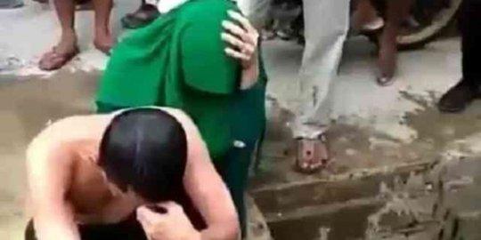 Bercinta dengan Istri Pak Kades, Oknum Brigadir Polisi Dihukum Cuci Kampung