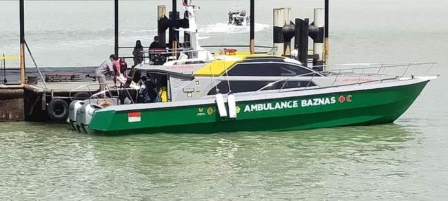 Baznas Karimun Operasikan Sarana Ambulans Laut 