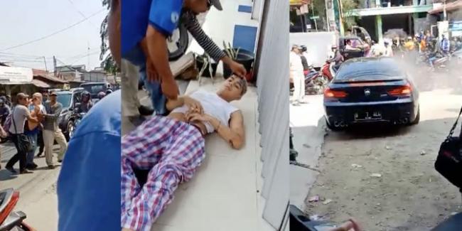 Al Ghazali Kecelakaan, Dibopong Warga Keluar Dari Mobil