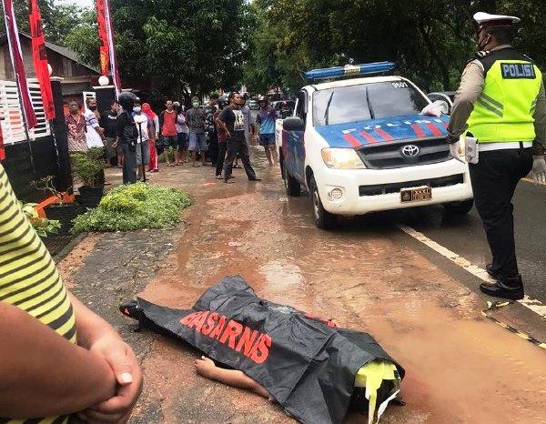 Kecelakaan Maut di depan Kantor Basarnas Tanjungpinang, Pengendara Vixion Tewas