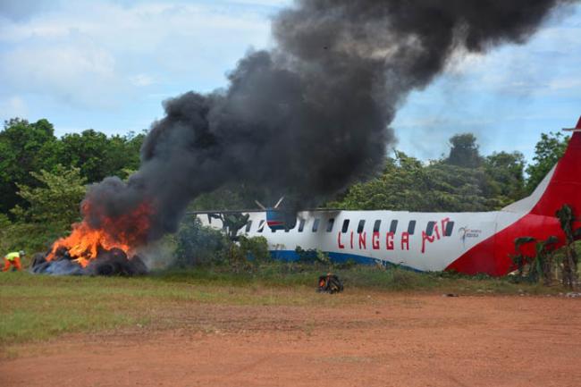 Pesawat Lingga Air Jatuh di Dabo Singkep 