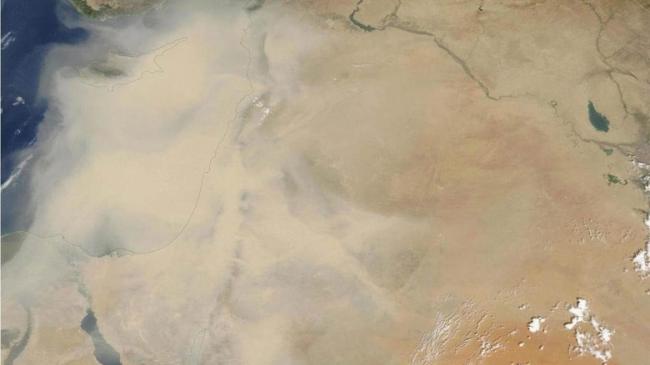 Horornya Badai di Timur Tengah yang Terlihat dari Angkasa
