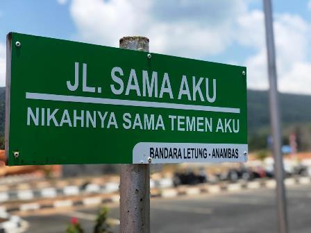 Unik, Nama Jalan di Bandara Letung Anambas Ini Bikin Baper