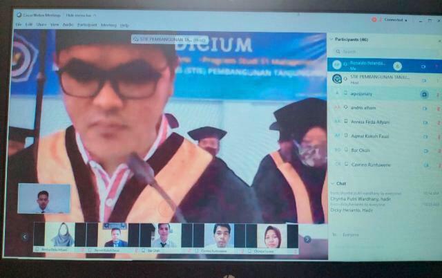 Antisipasi Covid, STIE Tanjungpinang Gelar Yudisium Online
