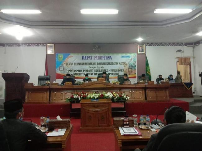 Paripurna LPP APBD Natuna 2019, DPRD Soroti Temuan BPK terkait Aset Pemda