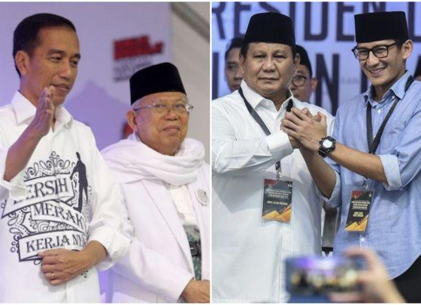 Beda Pidato Prabowo dan Jokowi Sikapi Hasil Quick Count