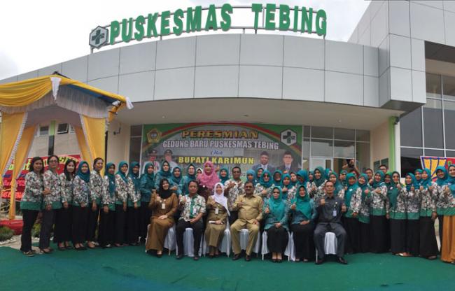 Megah dan Lengkap, Bupati Karimun Resmikan Gedung Puskesmas Tebing