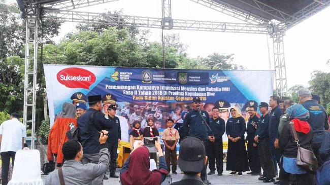 Nurdin Pastikan Imunisasi Campak dan Rubella di Kepri Tetap Jalan  