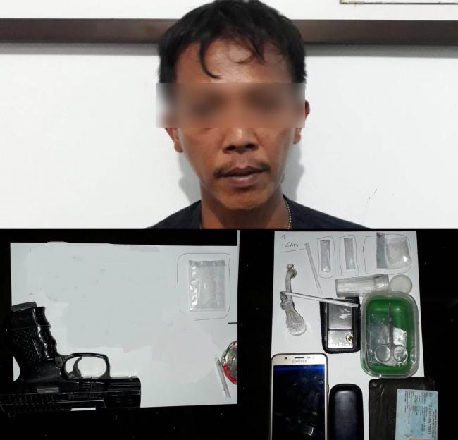  Polisi Temukan Senjata di Rumah Bandar Narkoba saat Penggeledahan   