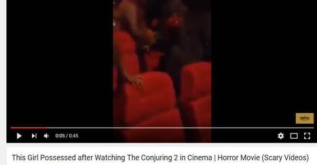[VIDEO] Heboh Wanita Kesurupan Usai Nonton The Conjuring 2 