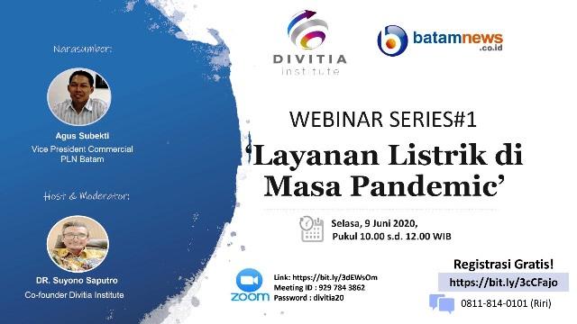 Webinar Via Zoom: Layanan Listrik di Masa Pandemic, Catat Tanggalnya!