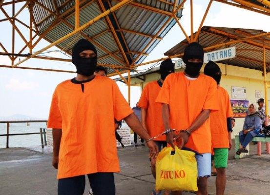 Polsek Belakang Padang Tangkap 4 Orang Terjerat Narkoba