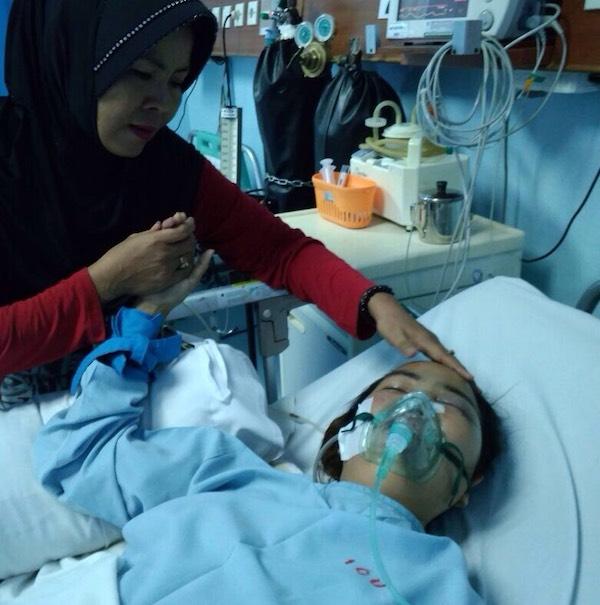 Tragis! Anak Selamat, Suami Tewas, Maya Kini Koma di RSBK Seraya