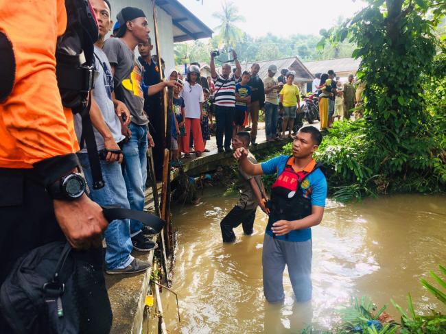 Cari Balita Hanyut, Tim SAR Tanjungpinang Berjumpa Buaya Bakau