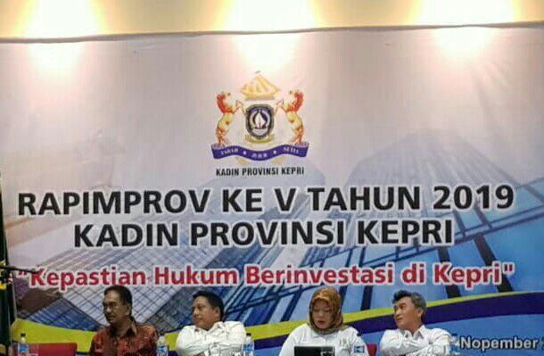 Kadin Kepri Minta Pemerintah Perjelas Kepastian Hukum Investasi di Kepri