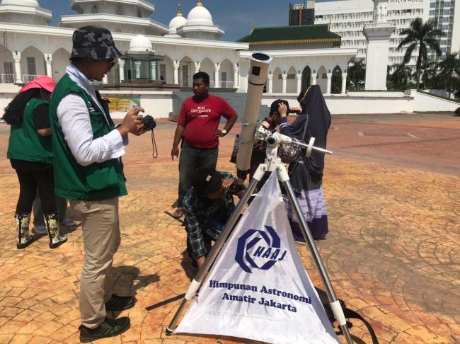 HAAJ Jakarta Sediakan 3 Teleskop untuk Umum Lihat Gerhana di Engku Putri 