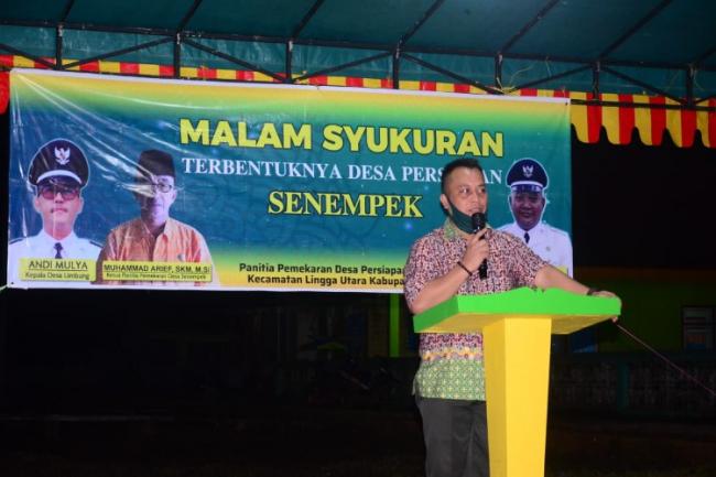 Nizar Titip Pesan ke Kades Baru di Lingga