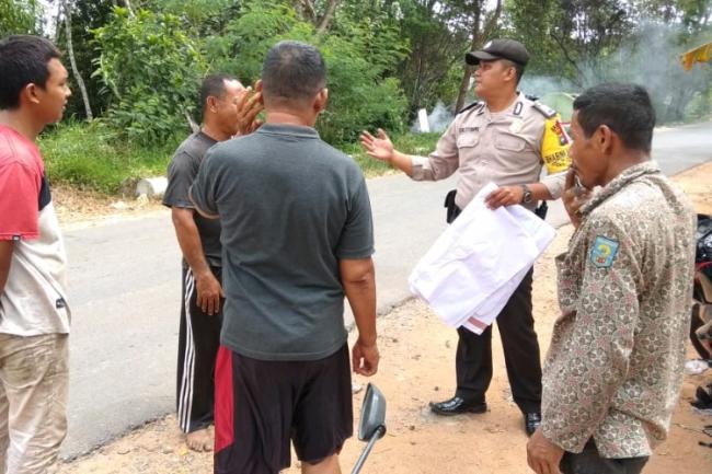 Polsek Tanjungpinang Timur Ajak Warga Hindari Pembakaran Lahan