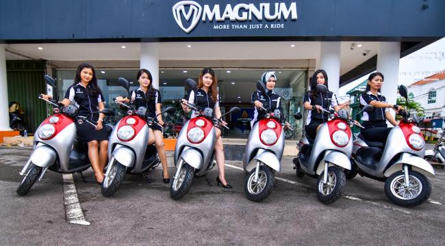 Motor Listrik Magnum Pertama di Batam Diluncurkan Hari Ini