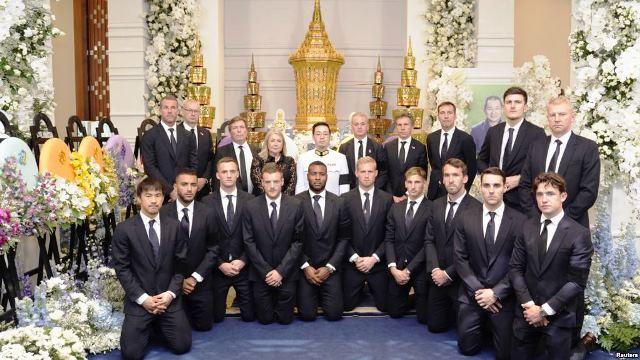 Pemain Leicester City Hadiri Pemakaman Vichai Srivaddhanaprabha