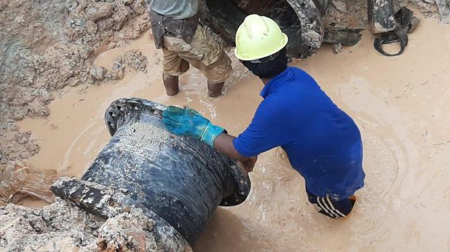 Perbaikan Pipa Pecah Selesai, ATB Pastikan Air Segera Mengalir