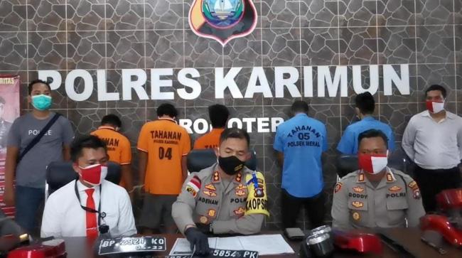 Sebulan, Polisi Bekuk Lima Tersangka Curanmor di Karimun