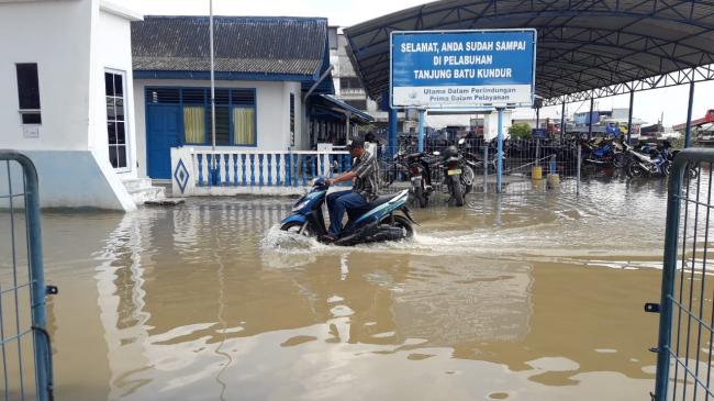 Air Laut Rendam Sebagian Wilayah Pulau Kundur
