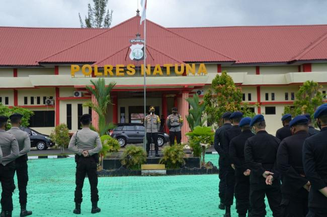Pengamanan Pilkada, 80 Personel BKO Mabes Polri Tiba di Polres Natuna