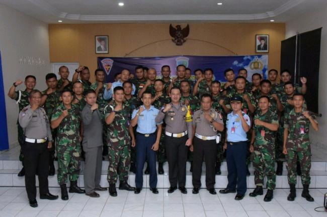 Antusias Personel Lanud RHF Ikuti Sosialisasi Safety Riding