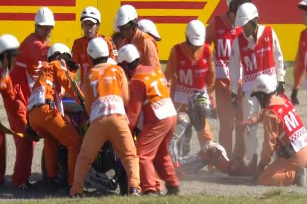  Lorenzo Kecelakaan di FP3, Langsung Diterbangkan Helikopter
