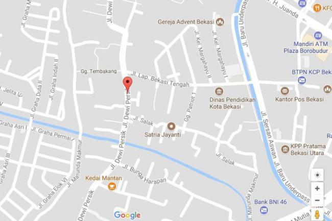 Jalan Dewi Sartika Berubah Jadi Dewi Persik di Google Maps