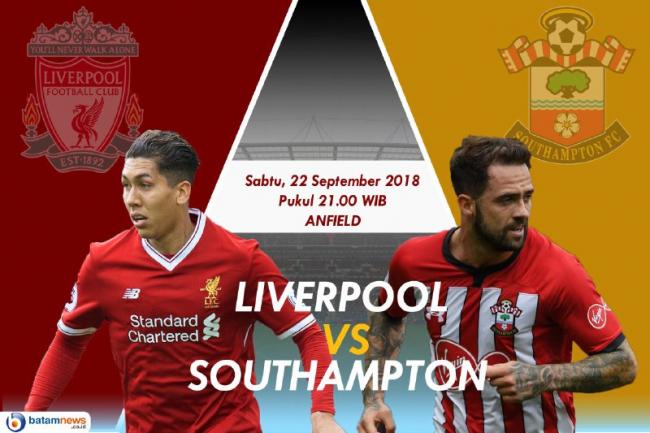 Liverpool vs Southampton, Peluang Kembali ke Puncak Klasemen