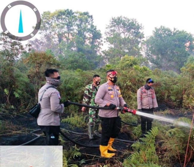 Polres Meranti Incar Pelaku Pembakaran Hutan dan Lahan