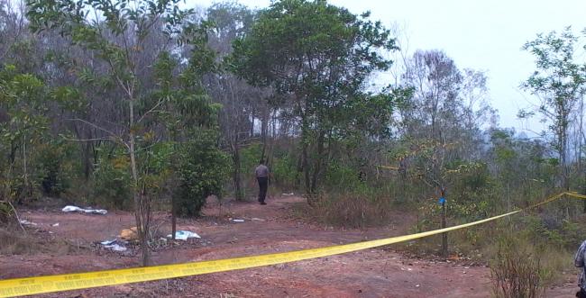 Anjing Pelacak Polisi Sisir TKP Pembunuhan Siswi SMAN 1 Batam di Sei Ladi