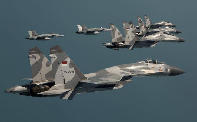 TNI Siaga Tempur, 3 Sukhoi Sudah Mendarat di Bali