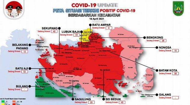 Update Covid-19 Batam: 45 Kasus Baru, Belakangpadang Zona Oranye