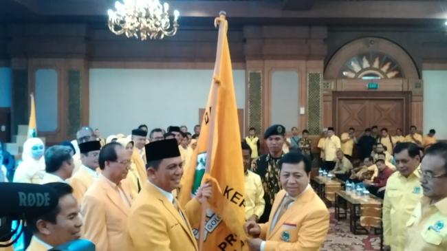 Ke Batam, Setya Novanto Berkali-kali Ingatkan Kader Dukung Jokowi di Pilpres 2019