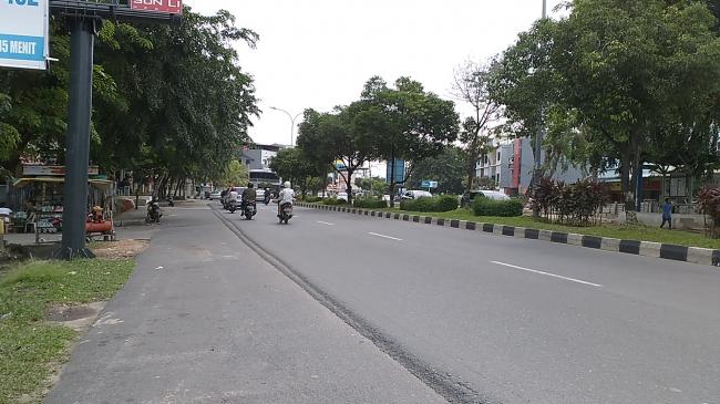 Jelang Tahun Baru, Jalanan di Batam Tampak Lengang