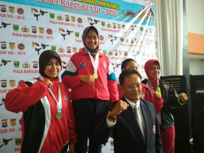 Karateka Polda Kepri Bripda Galuh Kembali Sabet Emas 