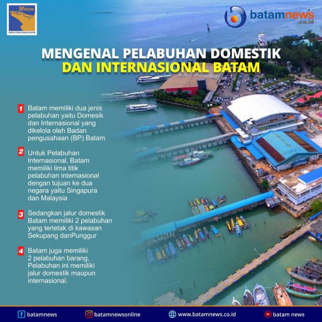 INFOGRAFIS: Mengenal Pelabuhan Domestik dan Internasional Batam